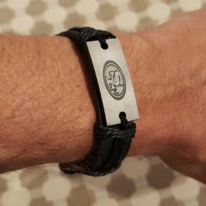 San Francisco 49rs Leather Bracelet - Unisex